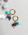 Turquoise blue dangle earrings